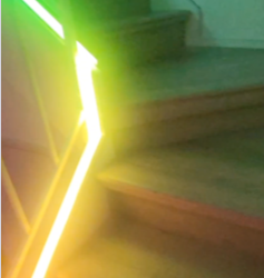 Motion activated LED stairs lights with voice control